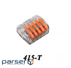 Роз'єм для підключення проводки PCT-415-T, 5- pin (222-415-T)