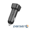 Зарядний пристрій BOROFONE 1xUSB-C PD30W + 1xUSB QC3.0 car adapter black (6941991110818)