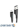 Дата кабель USB 2.0 AM to Micro 5P 1.0m 3A black Essager (EXCM-LS01)