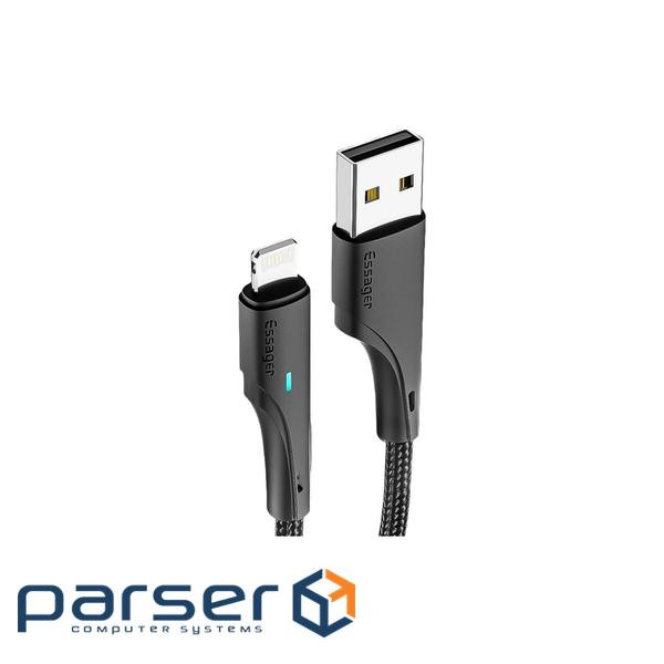 Дата кабель USB 2.0 AM to Micro 5P 1.0m 3A black Essager (EXCM-LS01)
