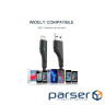 Дата кабель USB 2.0 AM to Micro 5P 1.0m 3A black Essager (EXCM-LS01)