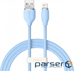 Кабель BASEUS Jelly Liquid Silica Gel Fast Charging Data Cable USB to iP 2.4A 2м Blue (CAGD000103)