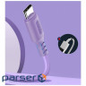 Дата кабель USB 2.0 AM to Type-C 1.0m soft silicone violet ColorWay (CW-CBUC044-PU)
