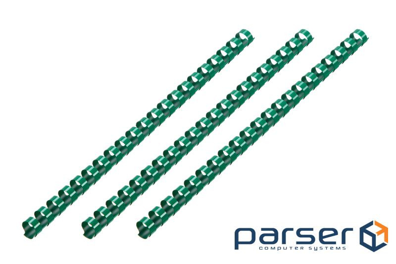 Пластикові пружини для біндера 2E, 25мм, зелені, 50шт (2E-PL25-50GR) (2E-PL25-50GR)