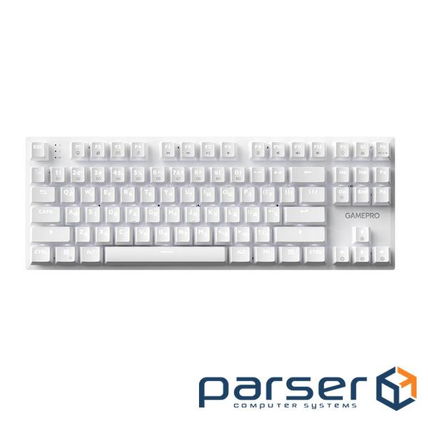 Дротова механічна клавіатура GamePro Genesis Joker (MK124W) 87% Red switches