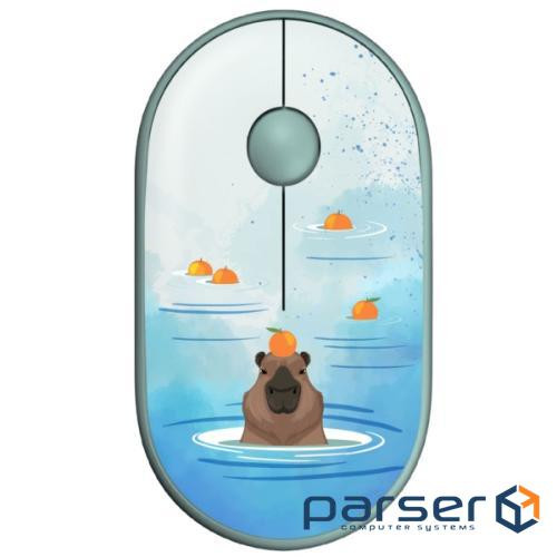 Миша 2E MF300 Capybara Silent WL BT Tangerine (2E-MF300WCAPIBARAGN)