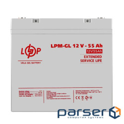 Аккумулятор гелевый LPM-GL 12V - 55 Ah (42051)