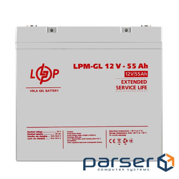 Аккумулятор гелевый LPM-GL 12V - 55 Ah (42051)