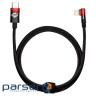 Дата кабель USB-C to Lightning 1.0m 20W 90 corner black/red Baseus (CAVP000220)