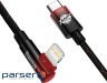 Дата кабель USB-C to Lightning 1.0m 20W 90 corner black/red Baseus (CAVP000220)
