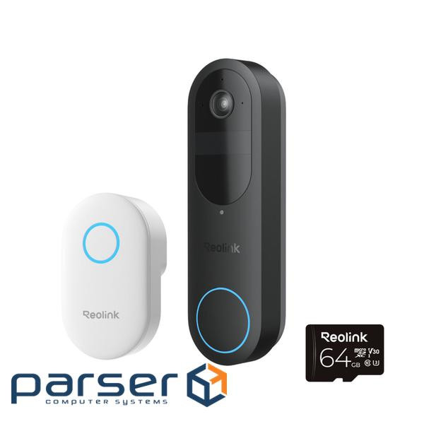 Дверний дзвінок Reolink Video Doorbell Wi-Fi/АКБ (D340B)