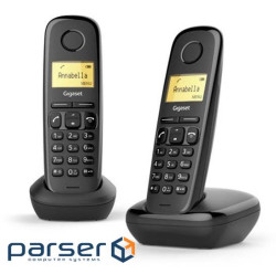 Радиотелефон DECT Gigaset A170 DUO Black (L36852-H2802-R201)