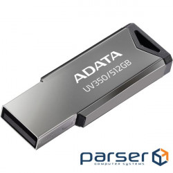Flash A-DATA USB 3.2 UV 350 512Gb Silver (AUV350-512G-RBK)