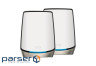 Система WiFi-Mesh NETGEAR Orbi RBK862S AX6000, 2мод, білий (RBK862S-100EUS) (RBK862S-100EUS)