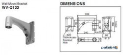 Кронштейн для настінного монтажу Panasonic (WV-Q122E)