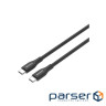 CANYON cable CC60SC10 C-C 60W 1m Silicon Black (CNS-CC60SC10B)