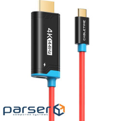 Кабель CableTime USB-C - HDMI PD100W 4K144Hz, 2 м (CC26L) (CA916528)