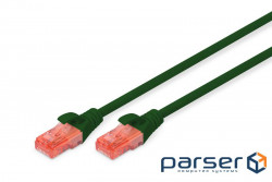 Patch cord DIGITUS CAT 6 UTP, 1m, AWG 26/7, Cu, LSZH, green (DK-1617-010/G)