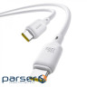 Кабель Baseus Silky Series Fast Charging Type-C to Type-C 100W (2m) white (P10377704213-01)