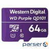 Memory card WD 64GB microSDXC class 10 UHS-I (WDD064G1P0C)