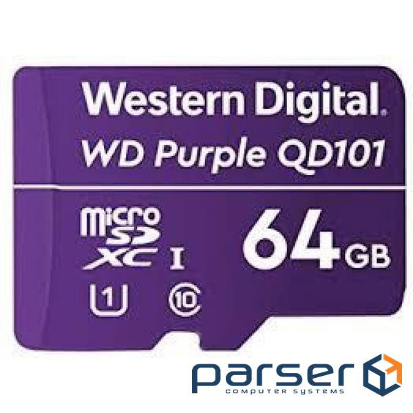Memory card WD 64GB microSDXC class 10 UHS-I (WDD064G1P0C)