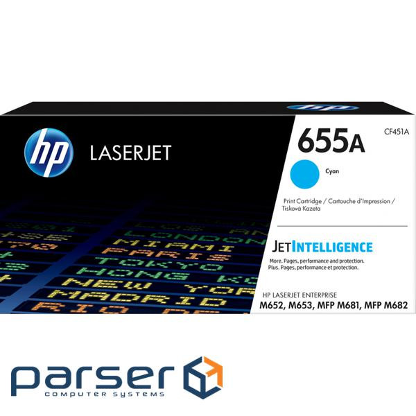 Картридж HP CLJ 655A Cyan 10.5K (CF451A)