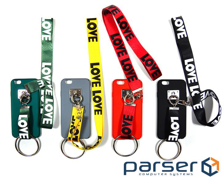 Накладка Love з ремінцями iPhone 7 Plus / 8 Plus (12626)