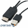 Adapter MHL, microUSB (5pin) M, USB M-HDMI AM (1.8m) Extradigital (KBV1683)