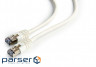 Патч корд PP6-5M / W, FTP, категорія. 6, литий, 50u "штекер із засувкою, 5 м, білий