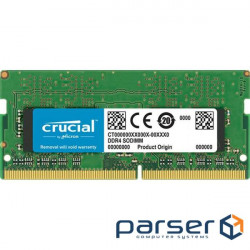 Оперативна пам'ять Crucial 4 GB SO-DIMM DDR4 2400 MHz (CT4G4SFS824A)