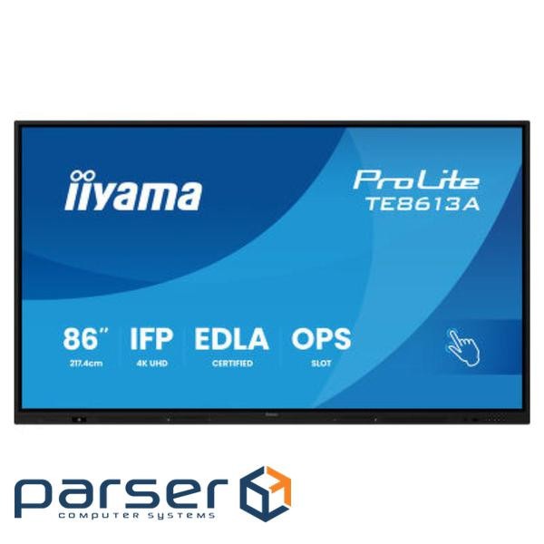 85.6" 16:9 інтерактивний IPS UHD РК дісплей, 18/7 , 450 кд/м2, ОС Андроід 14, 8GB/128 (TE8613A-B1AG