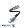 Адаптер UGREEN AV161 USB-C 3.5mm Headphone Adapter USB-C - mini-jack 3.5 мм 0.1м Black (80154)
