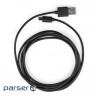 Дата кабель USB 2.0 AM to Micro 5P PVC 1.8m black Vinga (VCPDCM1.8BK)