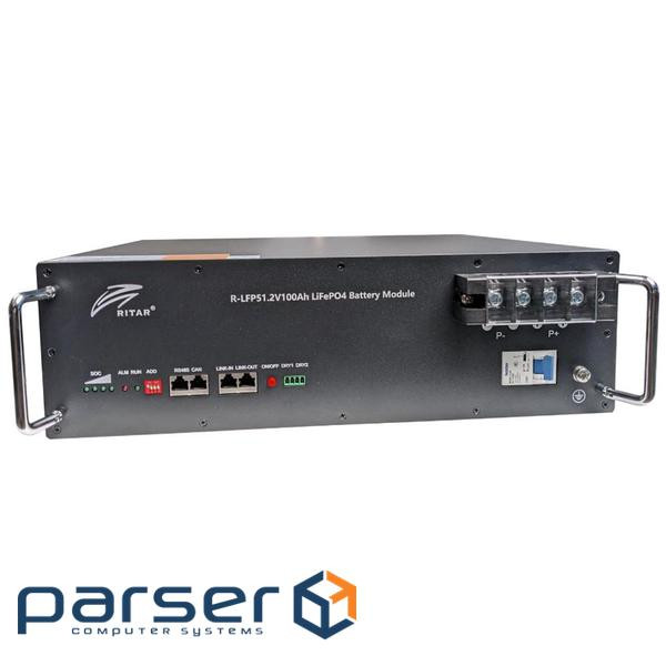 Литиевая аккумуляторная батарея RITAR Ritar R-LFP51.2V100AH c bluetooth