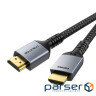 Кабель мультимедійний HDMI M to HDMI M 1.0m V2.1 8K60Hz Cabletime (CA915835)