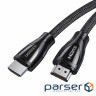 Кабель UGREEN HD140 8K HDMI 2.1 Cable Braided 3m (Чорний ) (UGR-80404)