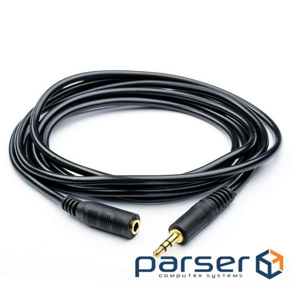 Кабель-подовжувач VOLTRONIC mini-jack 3.5 мм 3м Black (YT-AUXCCA(M) (F)-3.0 (YT-AUXCCA(M)/(F)-3.0-B)