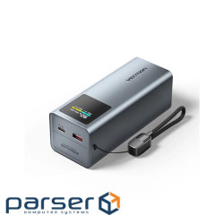 Батарея універсальна Vention 20000 mAh 100W Gray TFT Display Type (FKCH0)