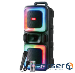 Колонка-караоке XO F55 Boat Boat 8" Dual Speaker RGB Bluetooth Speaker 20W, BT5.0, (XO-F55)