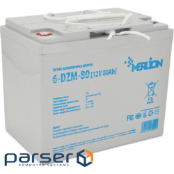 Traction battery AGM MERLION 6-DZM-80