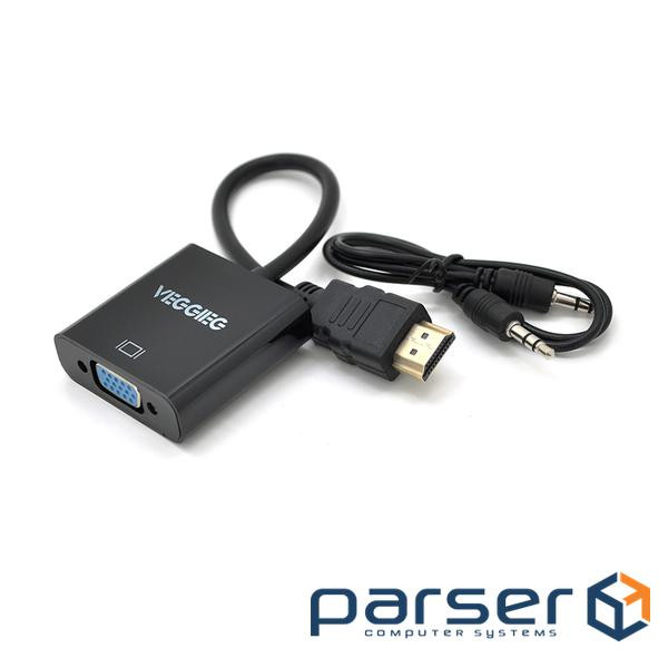 Адаптер VEGGIEG HDMI - VGA Black (YT-C-H-V2B)