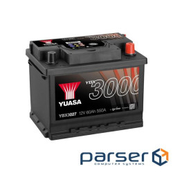 Акумулятор автомобільний Yuasa 12V 62Ah SMF Battery (YBX3027)