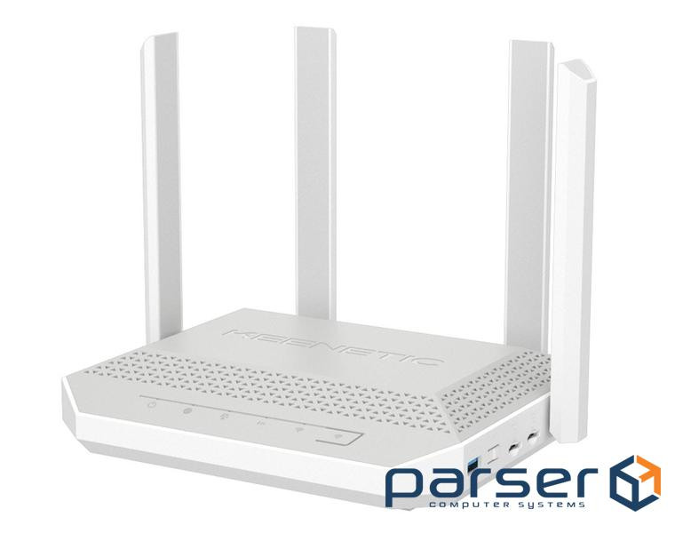 Інтернет-центр WIFI AX3000, LTE-модем cat 6, 2 &times; n ano-SIM, 5хGigabit, USB3.0 KEENETIC Kee (KN-2312)