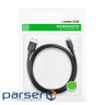 Дата кабель USB 2.0 AM to Type-C 1.5m US287 (Black) Ugreen (60117)