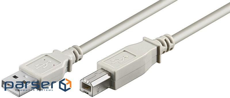 Кабель принтера Goobay USB2.0 A-B M/M 1.8m, AWG28 2xShielded D=4.5mm Cu (75.06.8712-1)