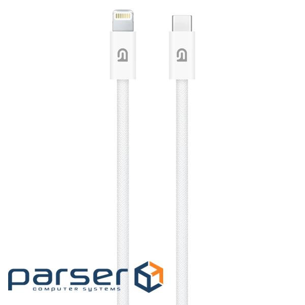 Дата кабель USB-C to Lightning 1.0m White Armorstandart (ARM72697)