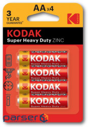 Батарейка KODAK EXTRA HEAVY DUTY R 6 1x4 шт. блістер (30951044)