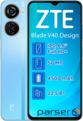 Mobile phone ZTE Blade V40 Design 4/128GB Blue (993084)