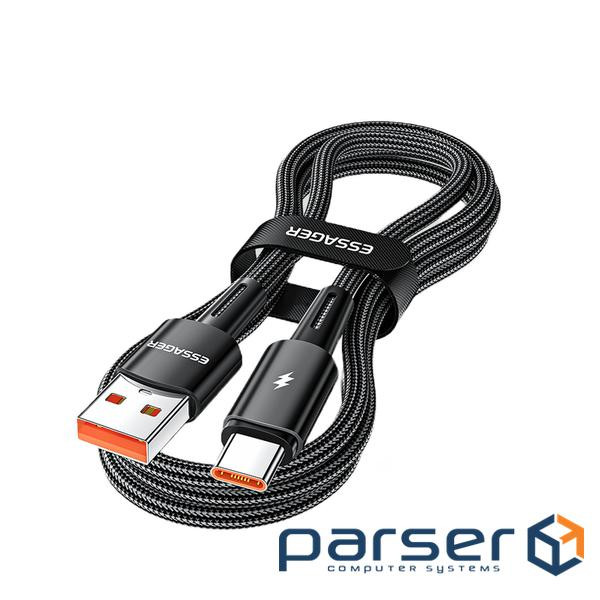 Дата кабель USB 2.0 AM to USB-C 1.0m 120W black Essager (EXC120-CG01-P)