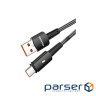 Дата кабель USB 2.0 AM to USB-C 1.0m 120W black Essager (EXC120-CG01-P)